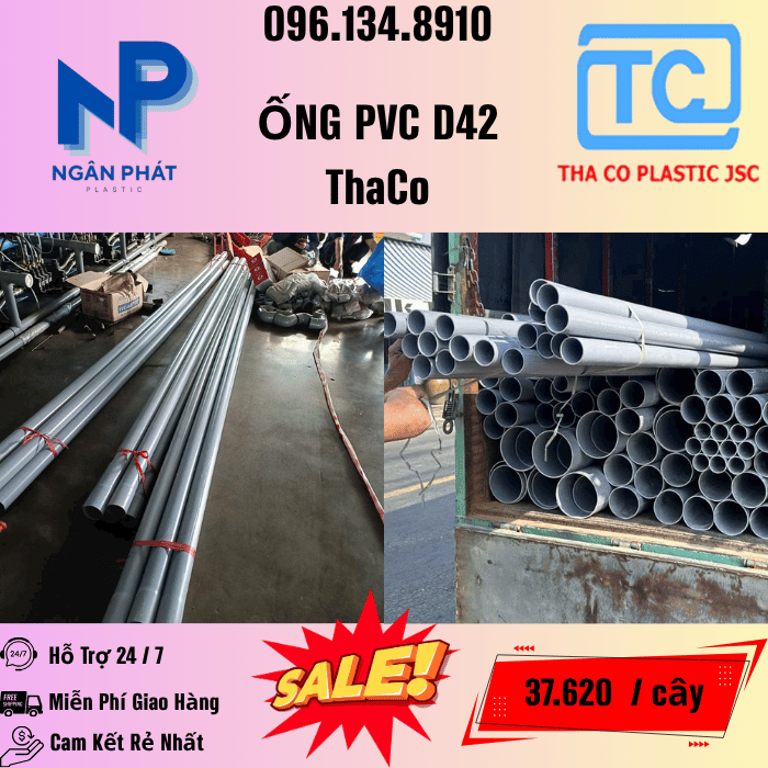Giá Ống Nhựa 42 ThaCo Mới Nhất