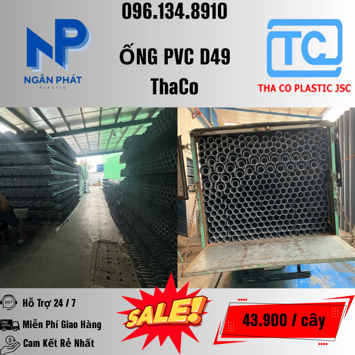 Giá Ống Nhựa 49 ThaCo Mới Nhất