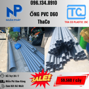 Giá Ống Nhựa 60 ThaCo Mới Nhất