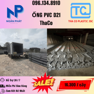 Giá Ống Nhựa 21 ThaCo Mới Nhất