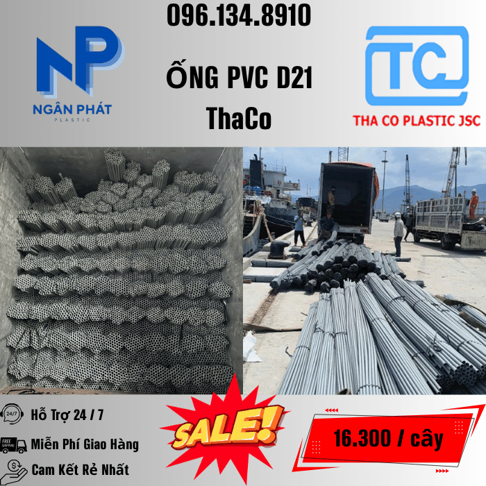 Giá Ống Nhựa 21 ThaCo Mới Nhất