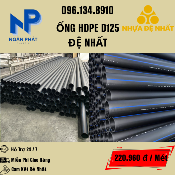 Ống HDPE D125 Đệ Nhất