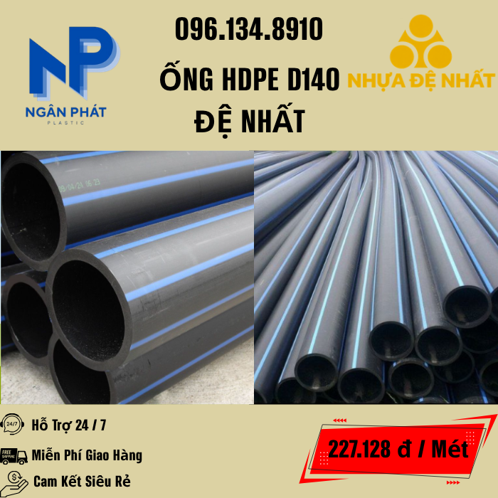 Ống HDPE D140 Đệ Nhất