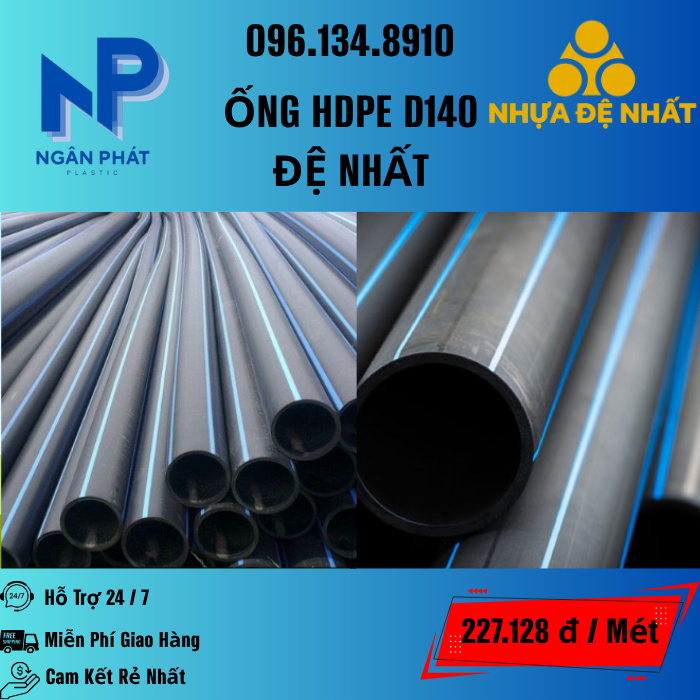 Ống HDPE D140 Đệ Nhất
