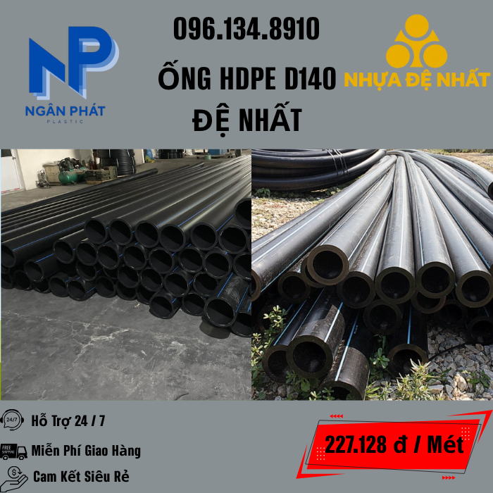 Ống HDPE D140 Đệ Nhất