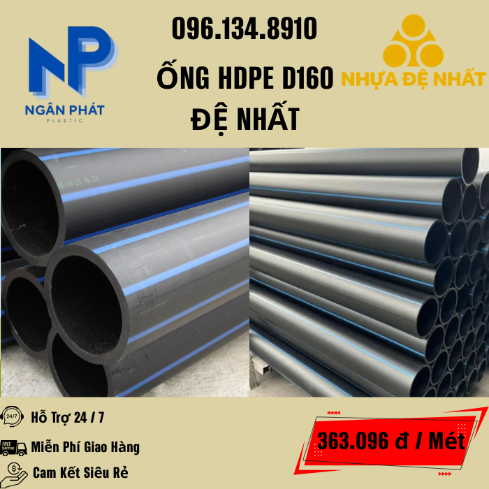 Ống HDPE D160 Đệ Nhất