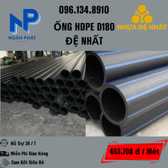 Ống HDPE D180 Đệ Nhất