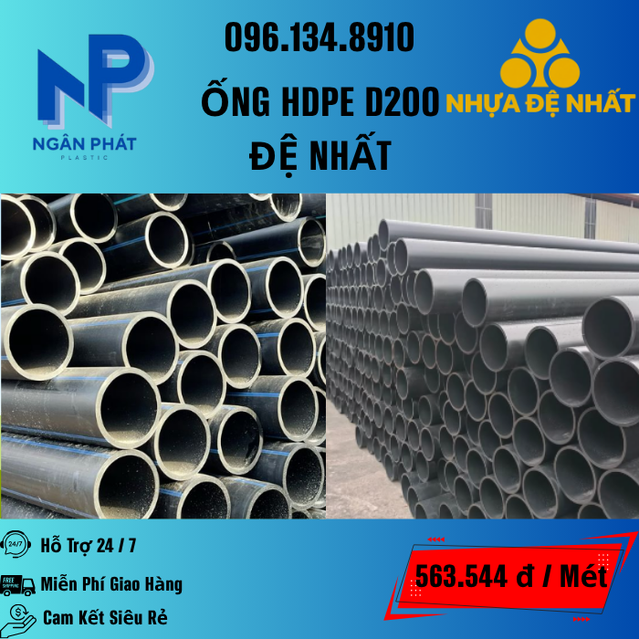 Ống HDPE D200 Đệ Nhất