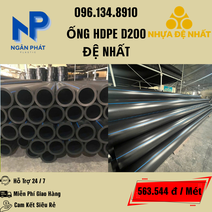 Ống HDPE D200 Đệ Nhất