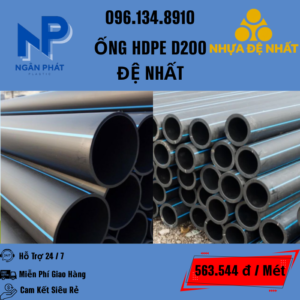Ống HDPE D200 Đệ Nhất