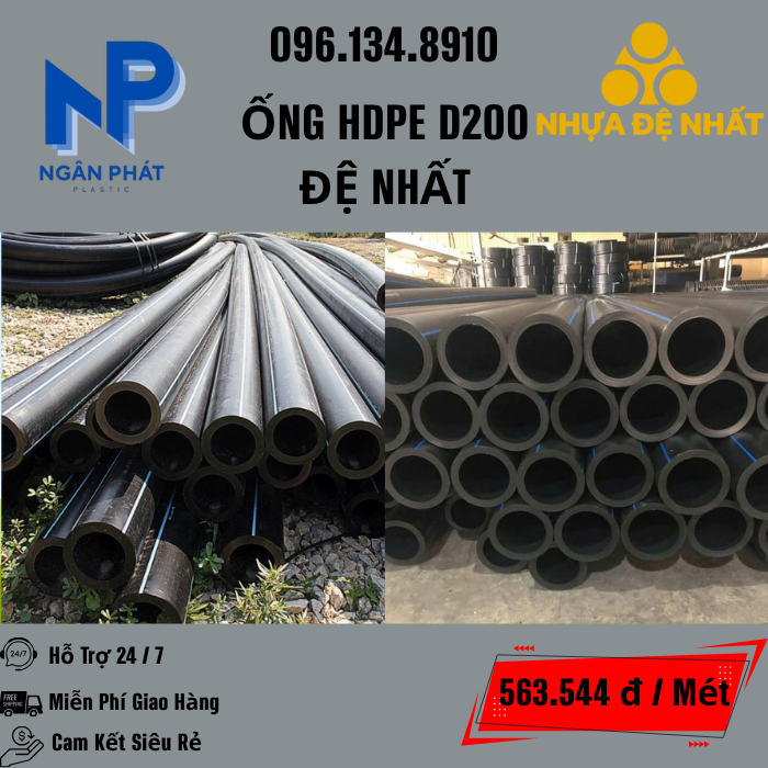 Ống HDPE D200 Đệ Nhất