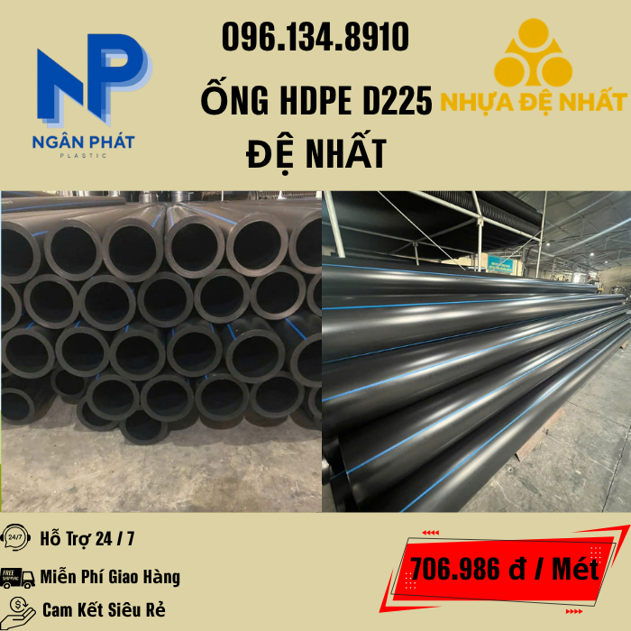 Ống HDPE D225 Đệ Nhất