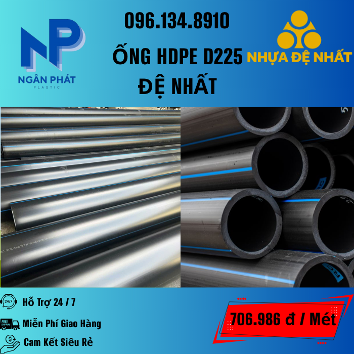 Ống HDPE D225 Đệ Nhất