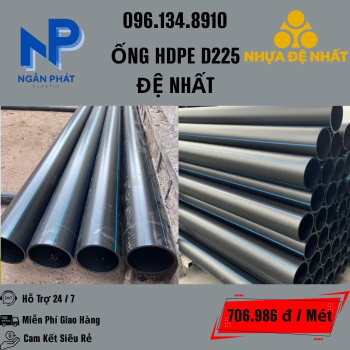 Ống HDPE D225 Đệ Nhất
