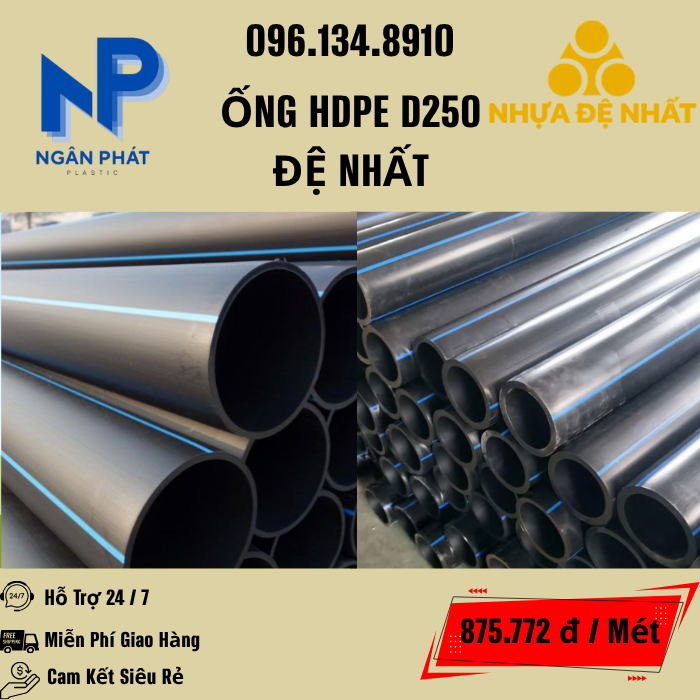Ống HDPE D250 Đệ Nhất