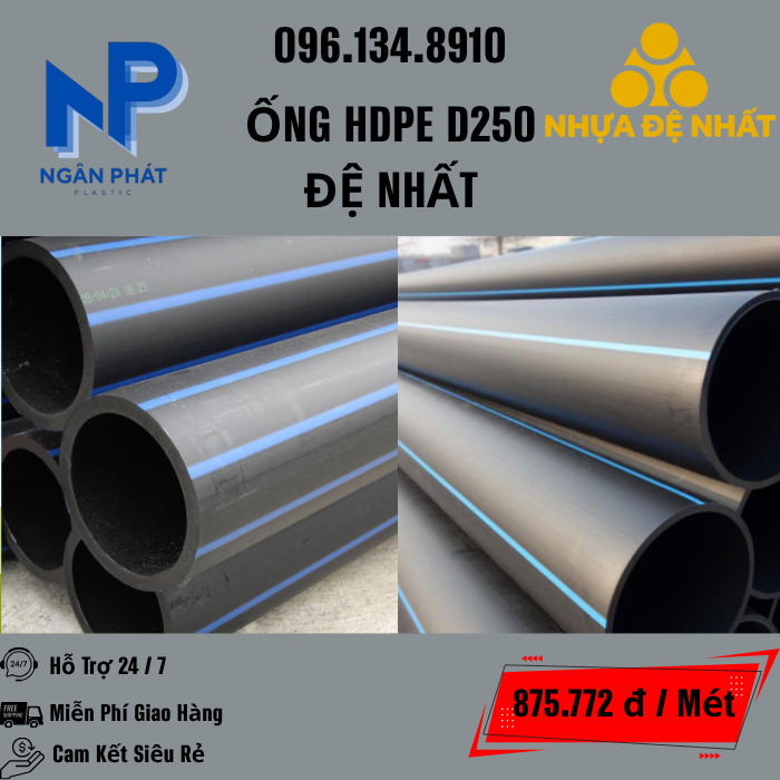 Ống HDPE D250 Đệ Nhất