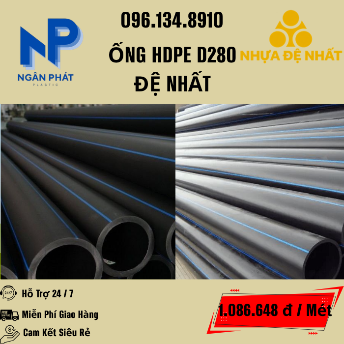 Ống HDPE D280 Đệ Nhất