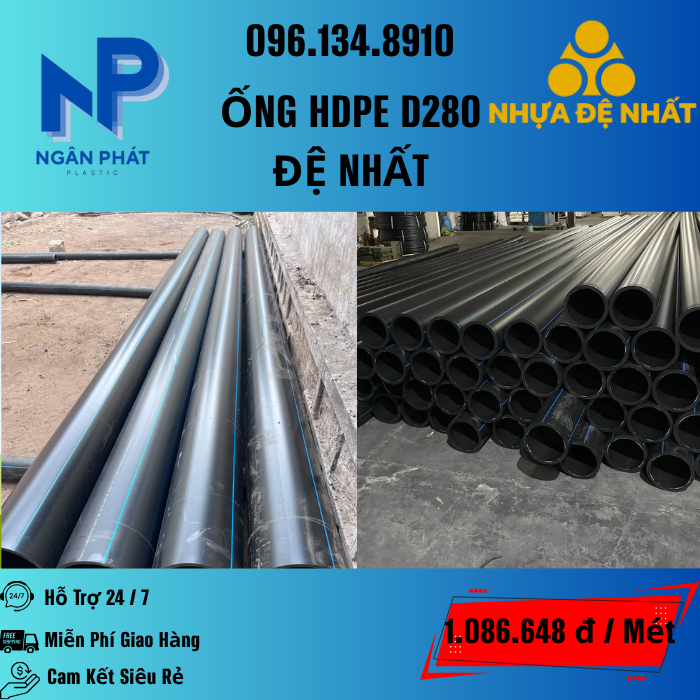 Ống HDPE D280 Đệ Nhất