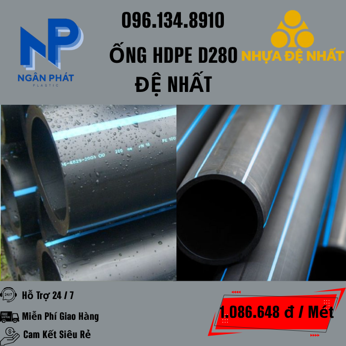 Ống HDPE D280 Đệ Nhất