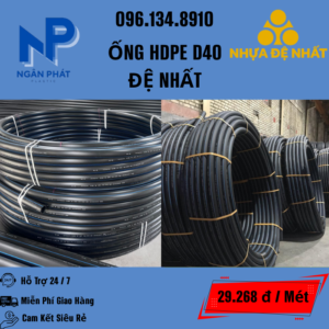 Ống HDPE D40 Đệ Nhất