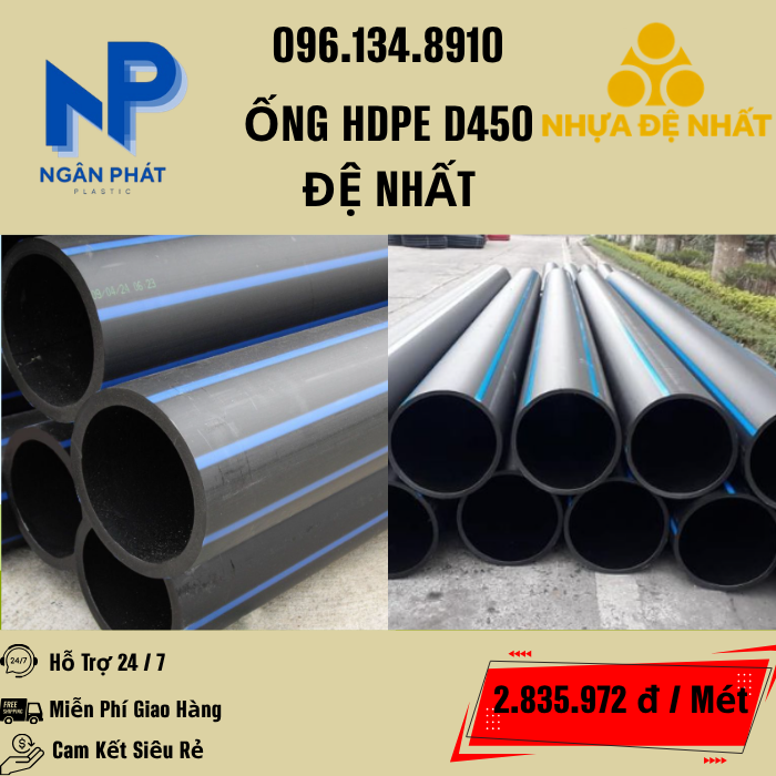Ống HDPE D450 Đệ Nhất