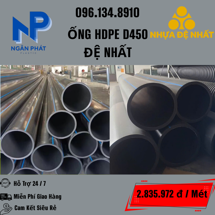 Ống HDPE D450 Đệ Nhất