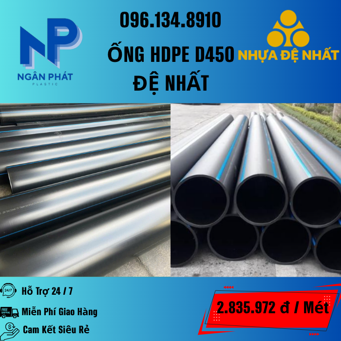 Ống HDPE D450 Đệ Nhất