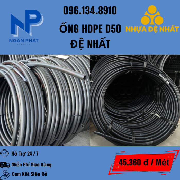 Ống HDPE D50 Đệ Nhất Ống HDPE D50 Đệ Nhất