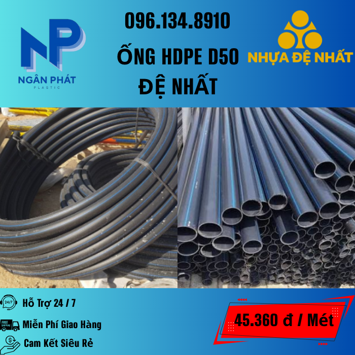 Ống HDPE D50 Đệ Nhất