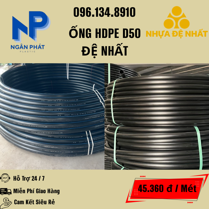 Ống HDPE D50 Đệ Nhất