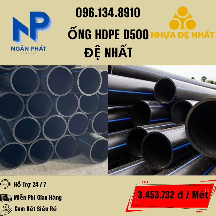 Ống HDPE D500 Đệ Nhất