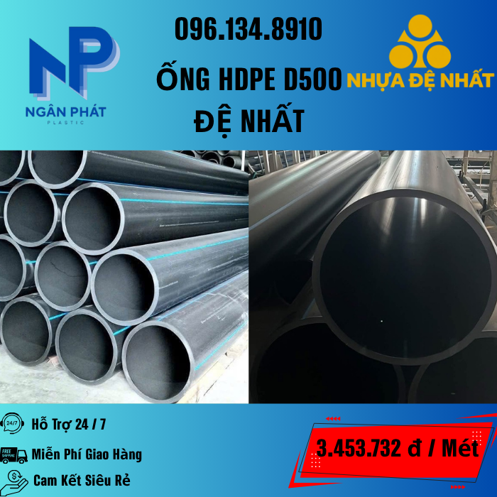 Ống HDPE D500 Đệ Nhất