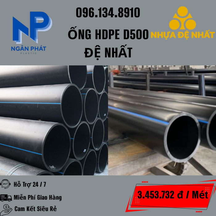 Ống HDPE D500 Đệ Nhất