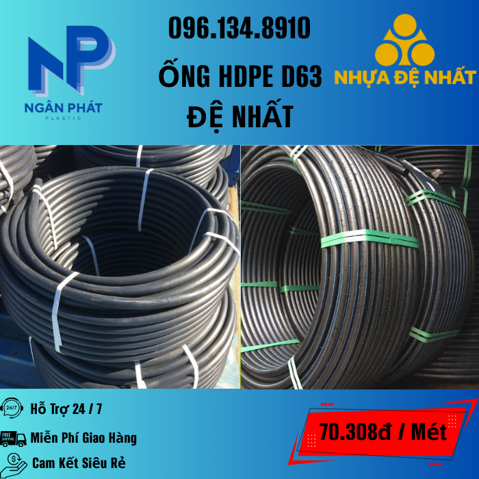 Ống HDPE D63 Đệ Nhất