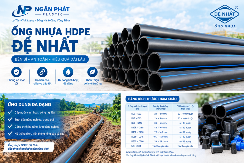 Ống HDPE D250 Đệ Nhất